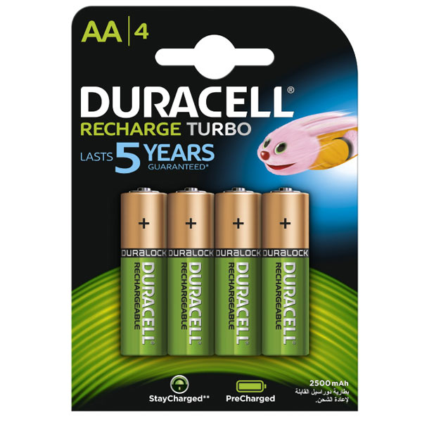 Baterija punjiva LR6 (AA) 2500 mah DURACELL 1/4