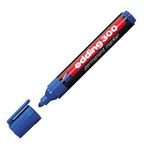 Marker permanent EDDING E-300 plavi obli vrh