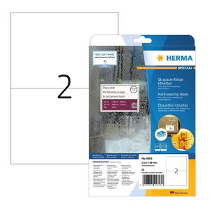 Nalepnice HERMA nepoderive 210X148mm A4/2 25 listova
