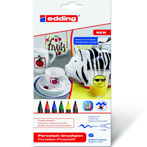 Flomaster/marker E-4200 EDDING za porcelan,keramiku i staklo 1-4 mm 1/6